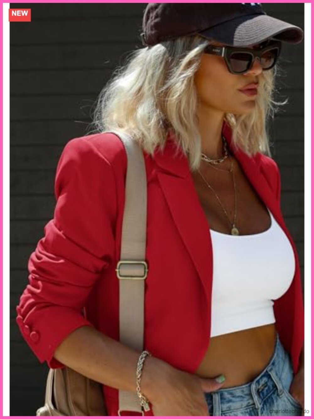 Womens Blazer 2026 Fall Business Casual Oversized Twill Long Sleeve Lapel Notch - Picture 5 of 6